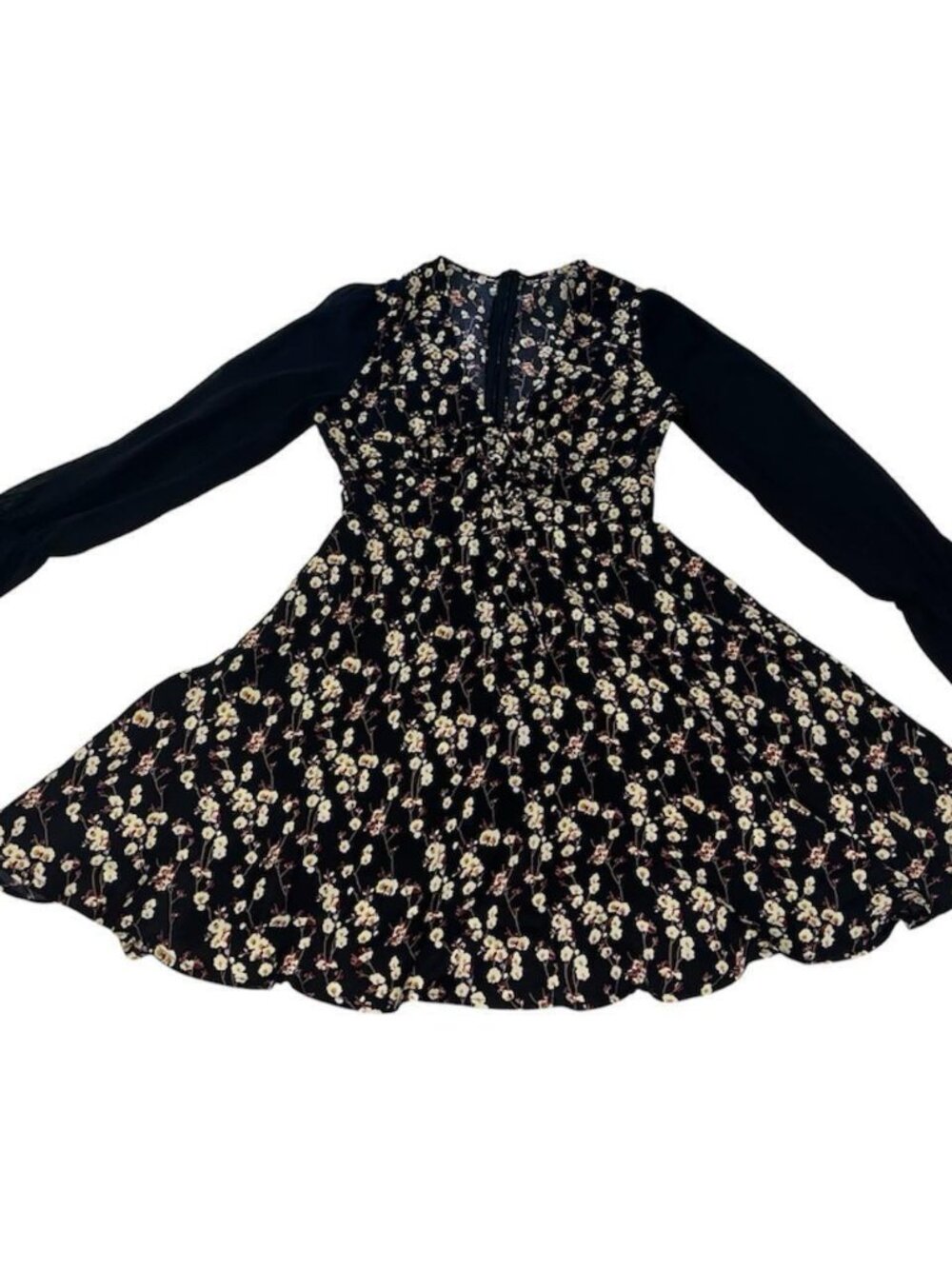 Black floral dress